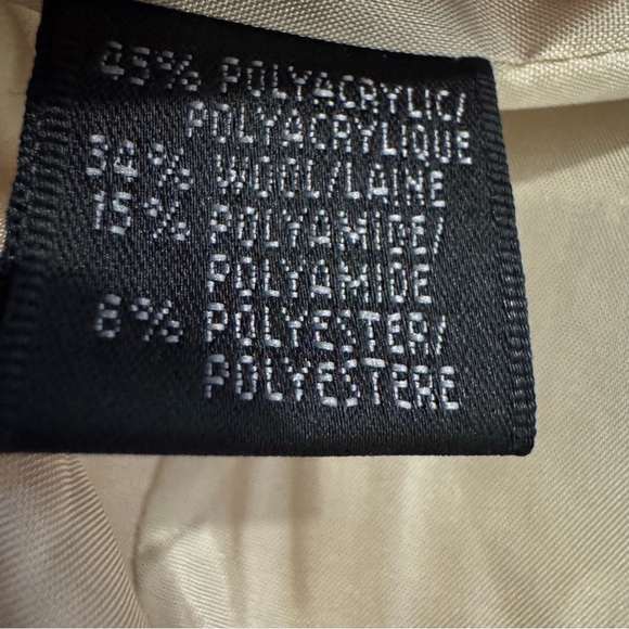 Lafayette 148 Blazer Jacket One Button Woven Textured Neutral 14 - Picture 7 of 7